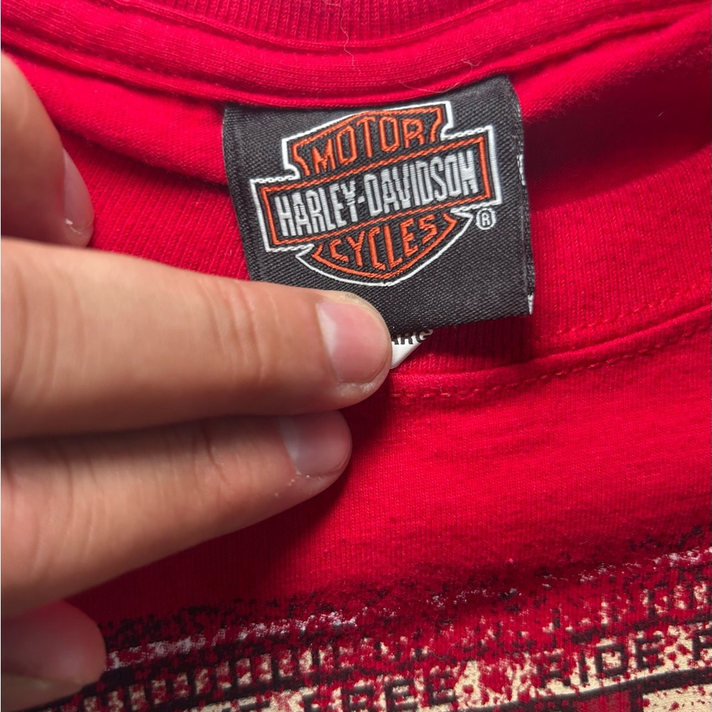 Harley-Davidson Vibrant Red Cotton Shirt - Picture 4 of 10
